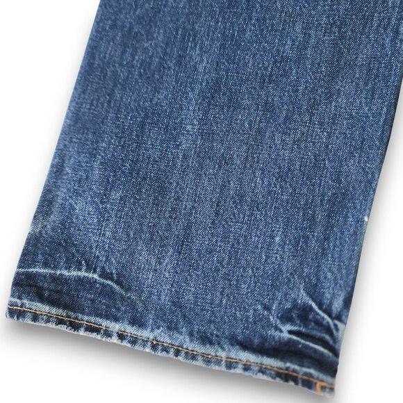 HOLLISTER Balboa 32x30 Men's Button Fly Jean Straight Distressed Denim Blue - Picture 10 of 15